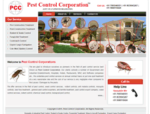 Tablet Screenshot of pestcontrolcorporation.com